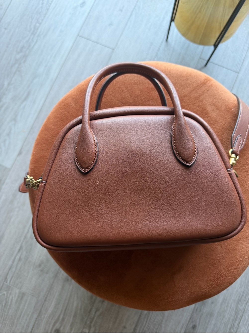 COACH Brown Borough Bowling Bag - Picture 3 of 7
